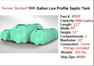 200 Gallon Septic Tank.